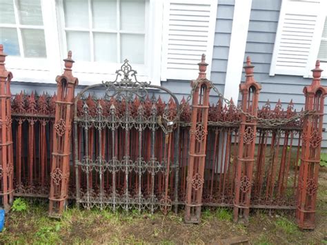 when did metal fencing houses stop|antique fencing for sale.